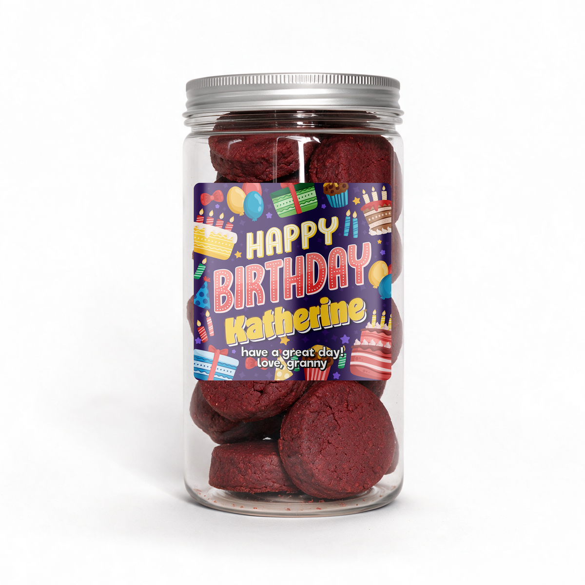 Personalized Shortbread Tub: Custom Nut-Free Gift