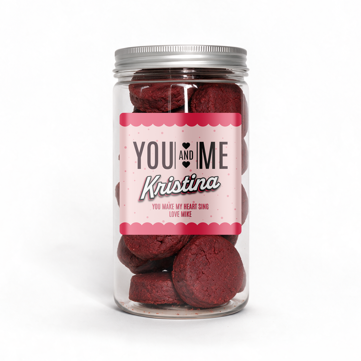 Personalized Shortbread Tub: Custom Nut-Free Gift