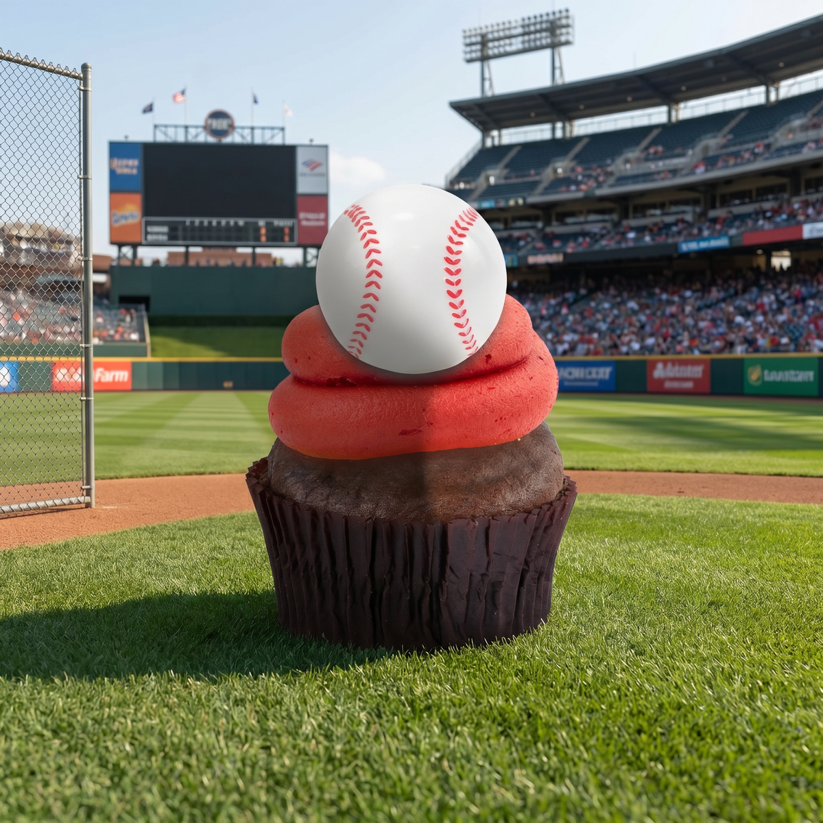 Sports Cupcake (Single): Custom Nut-Free Treat