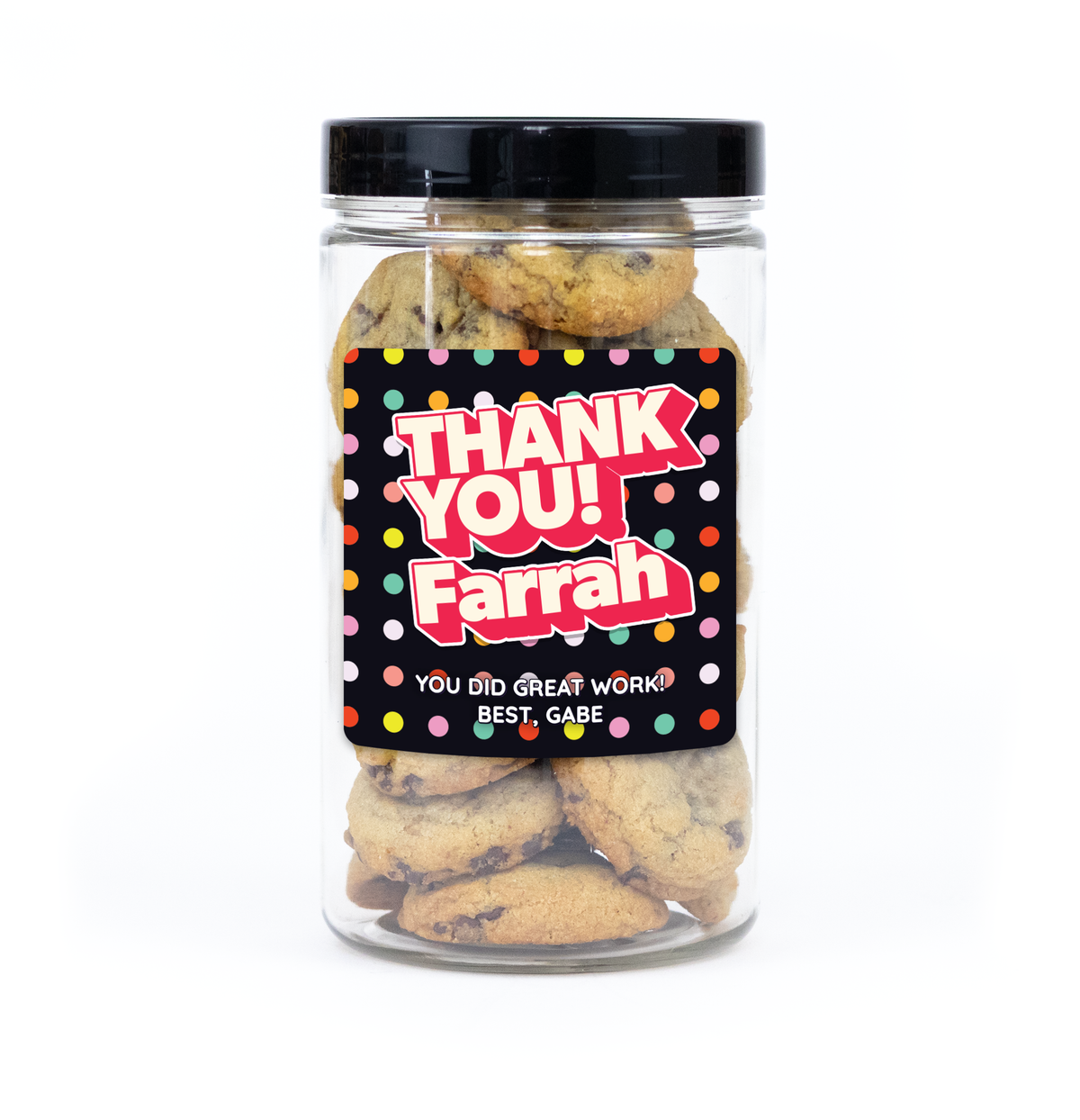 "You're Awesome" Cookie Jar (20 Mini): Personalized Gift