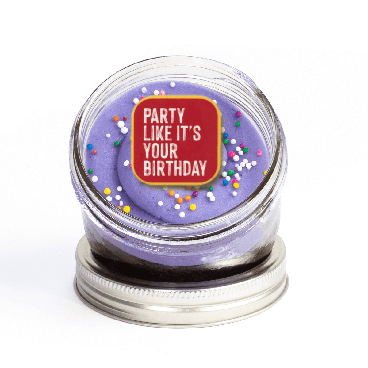 "Party Like It's Your Birthday" Jarcake: Nut-Free Birthday Gift