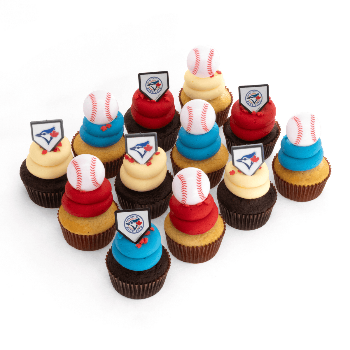The Blue Jays Dozen: Toronto Baseball Fan Cupcakes