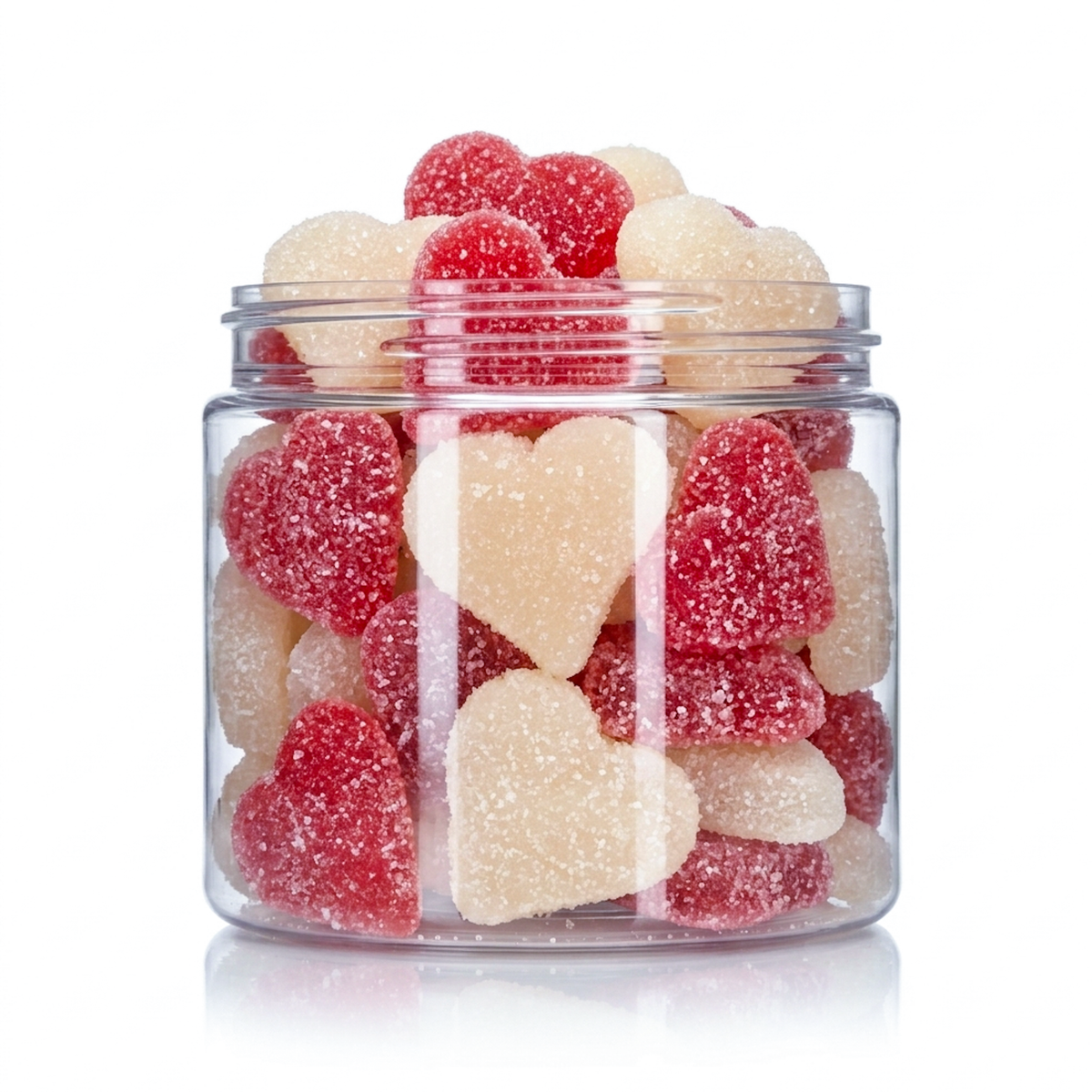 Red and White Hearts