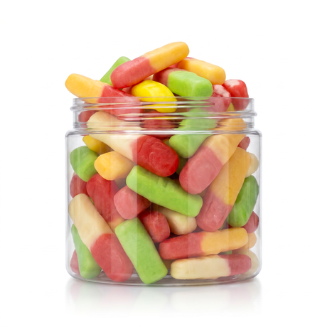 Gummy Fingers (Bulk) featuring fun, spooky and chewy fruit-flavoured colorful gummy fingers from a 100% peanut and tree nut free bakery.