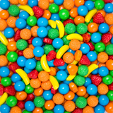 Crunchy Candy Fruit Mix (Bulk): Retro Assorted Fruit Flavoured Pressed Confections