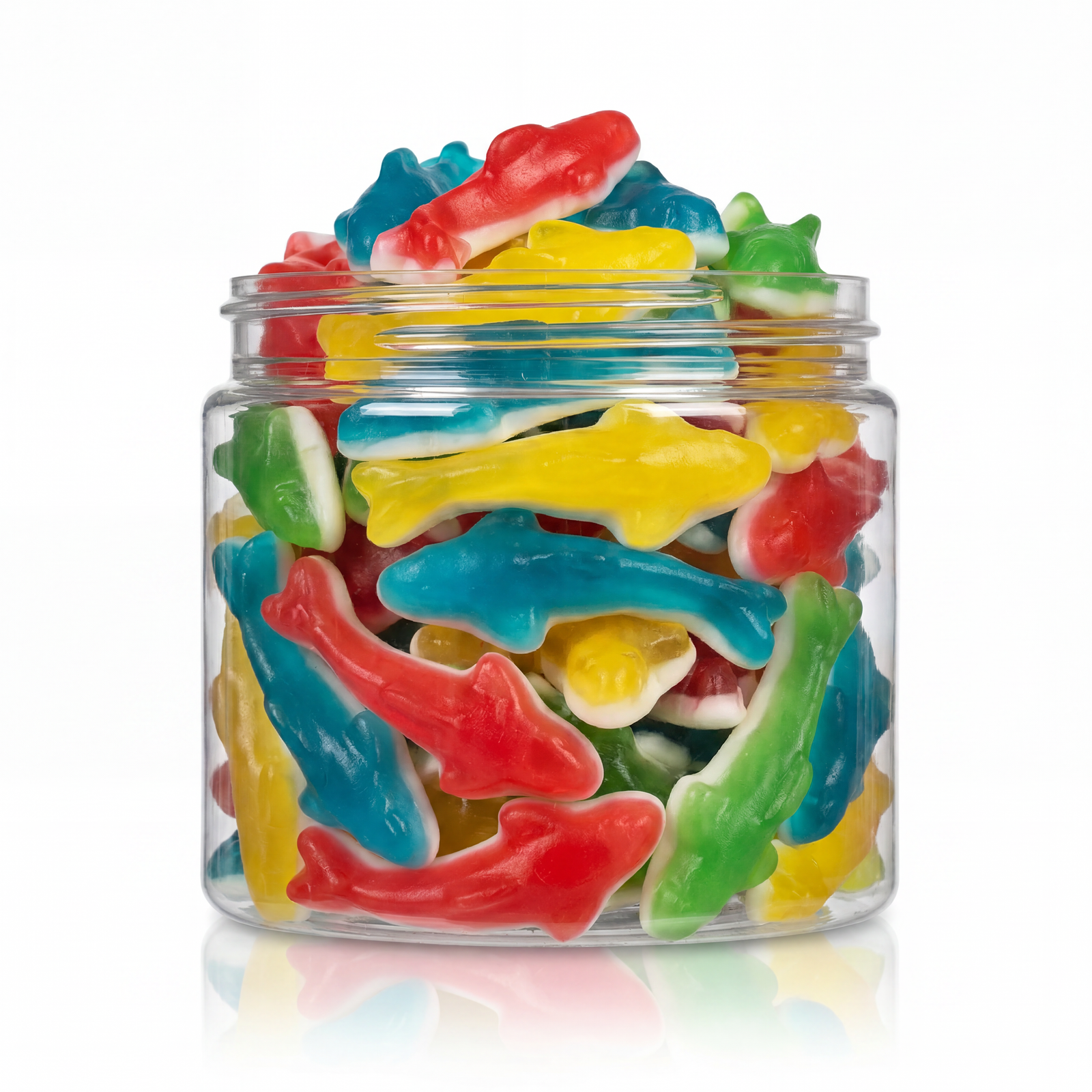 Rainbow Sharks Bulk Gummy Candy, Assorted Fruit Flavours, Product of Turkey, Nut-Free, Event Candy Delivery Toronto.