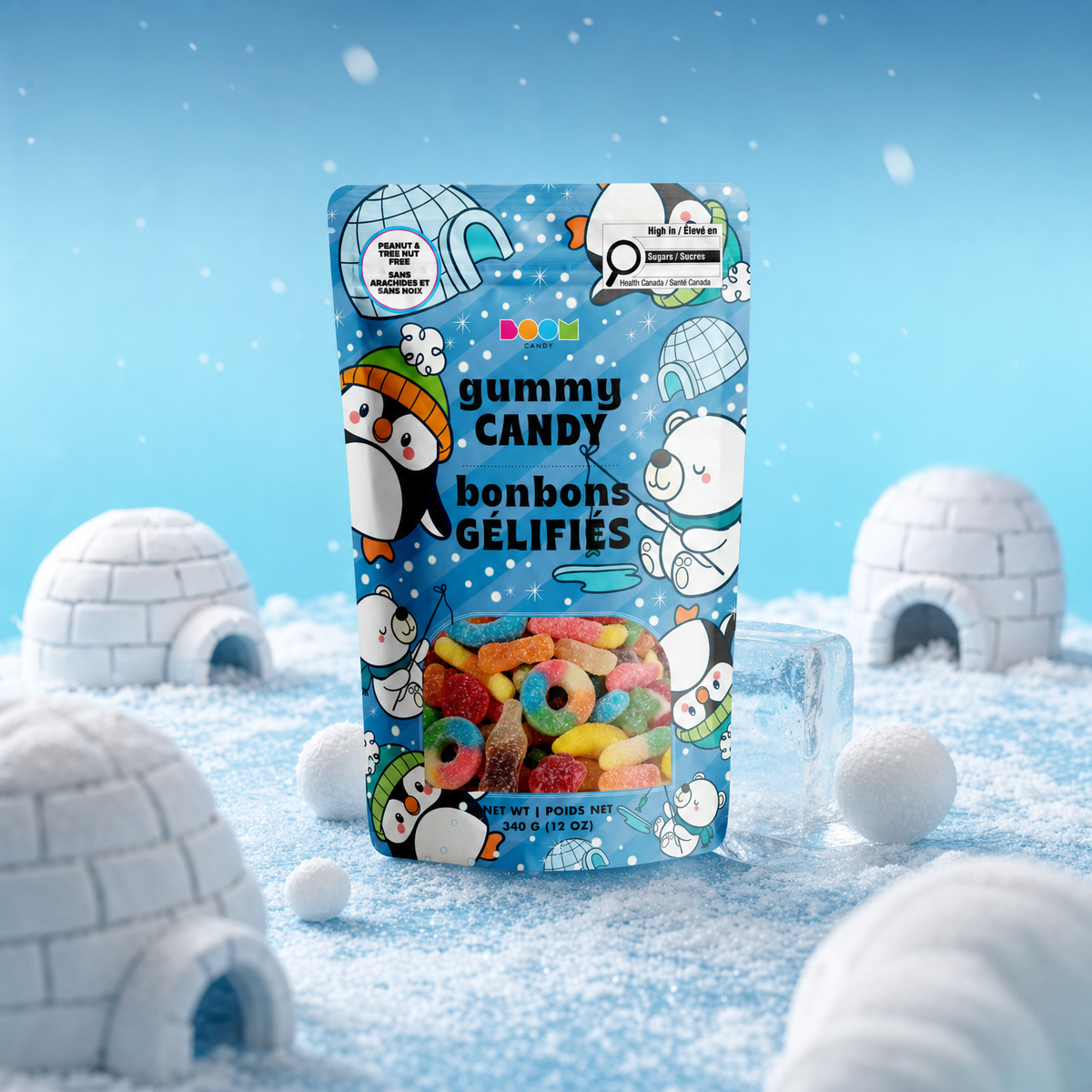 Fishing Polar Bears & Penguins: Winter Holiday Candy
