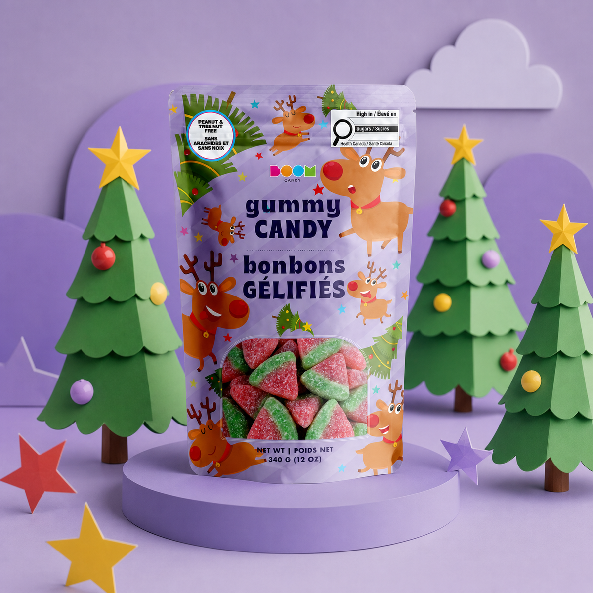 Goofy Reindeer: Festive Holiday Candy