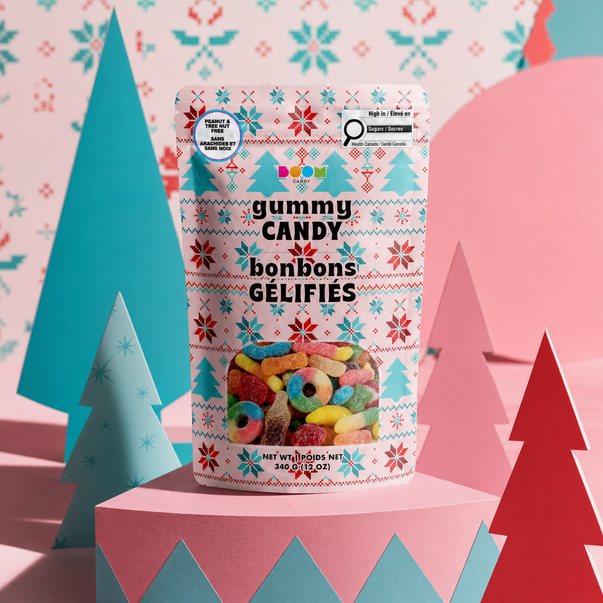 Pink & Blue Christmas: Festive Holiday Candy