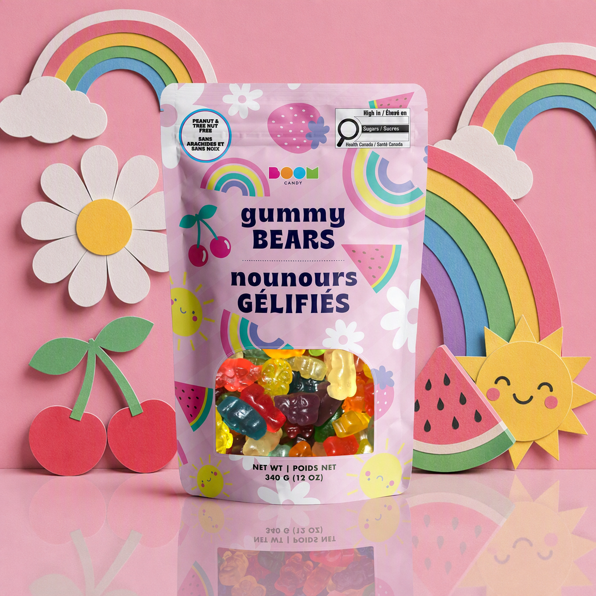 Flowers & Rainbows Bag: Bright Chewy Sweets