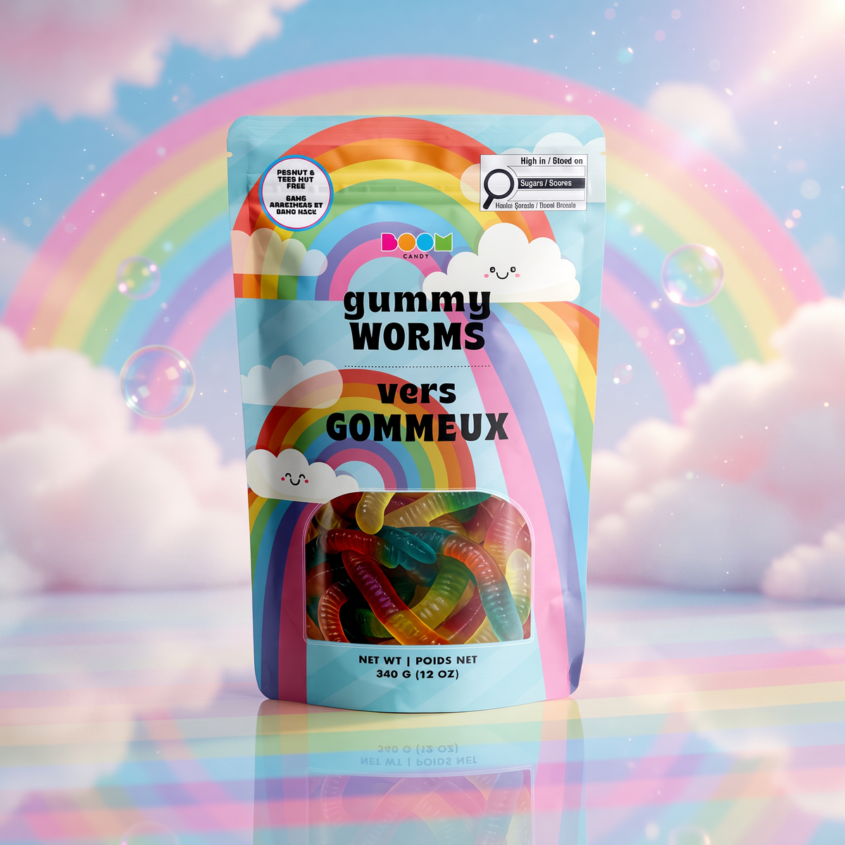 Candy Cute Clouds Bag: Soft Chewy Sweets