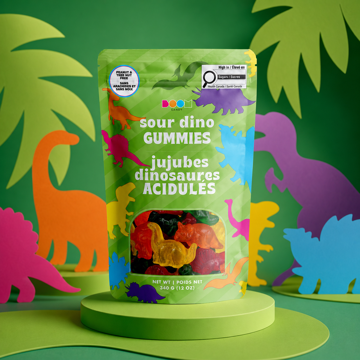 Sour Dino Gummy: Tangy Chewy Sweets