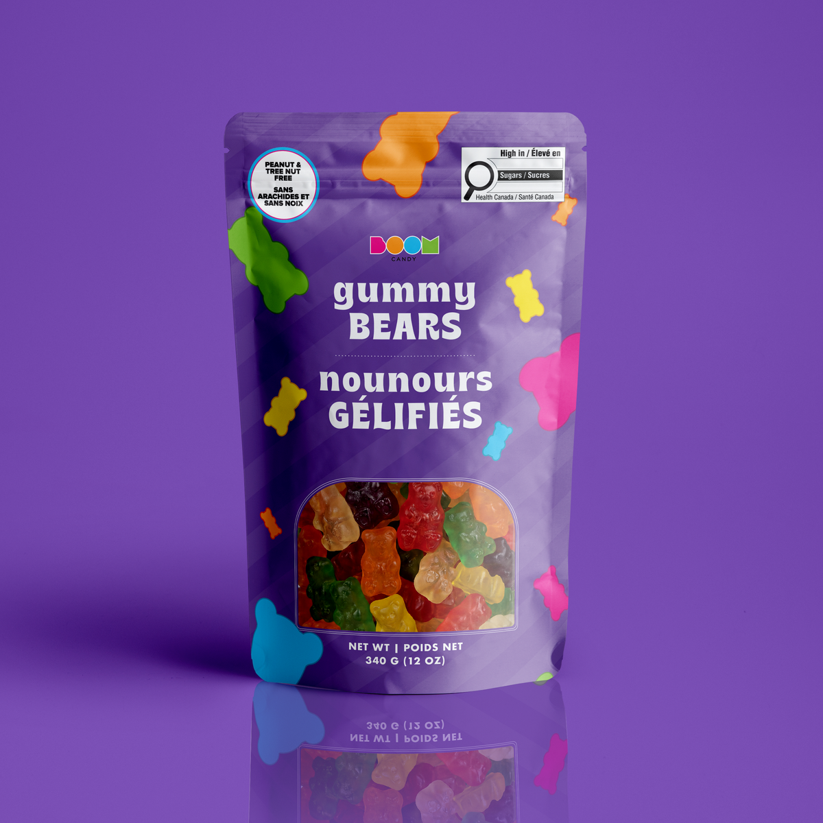 Gummy Bear Candy Bag: Classic Fruity Soft Sweets