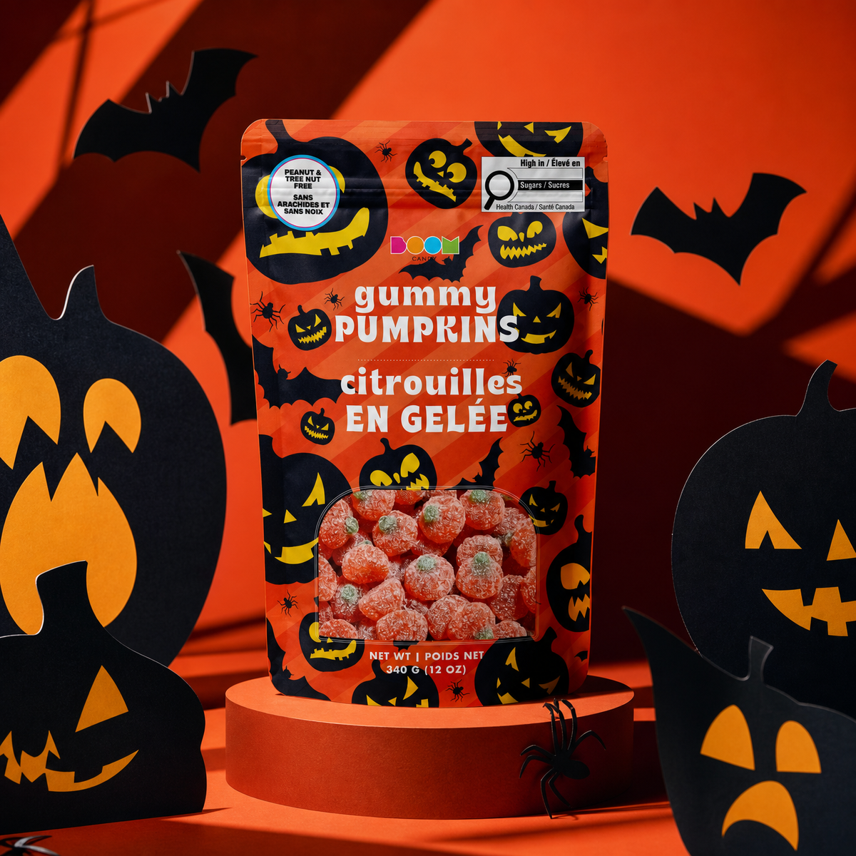 Pumpkin Pattern: Sweet Sanded Gummy Pumpkins