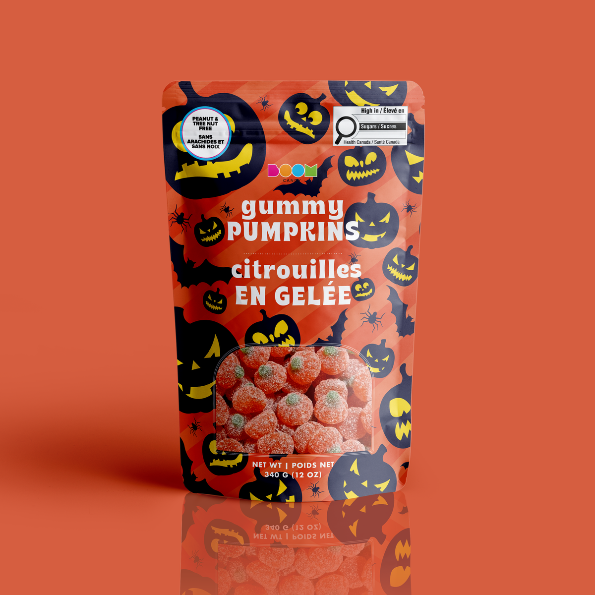 Pumpkin Pattern: Sweet Sanded Gummy Pumpkins