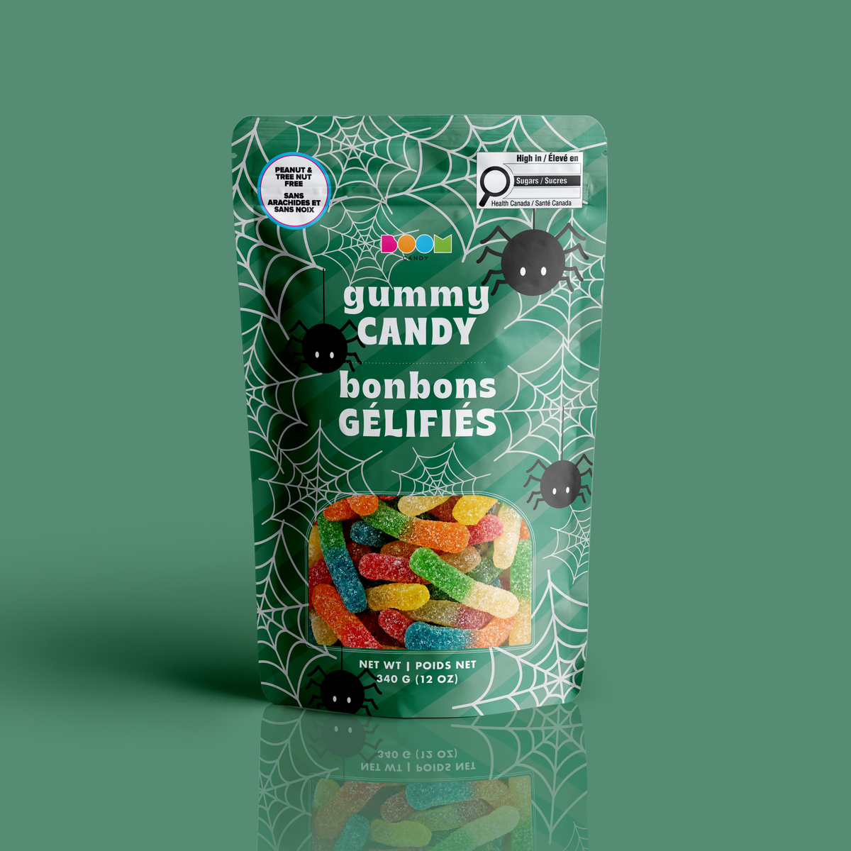 Spiders & Webs: Sour Gummy Worms
