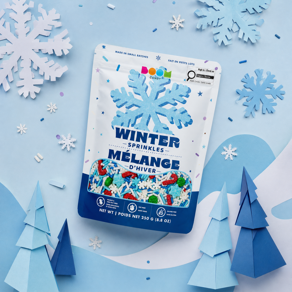 Winter Sprinkle Mix: Vibrant Snowy Decorating Sprinkles