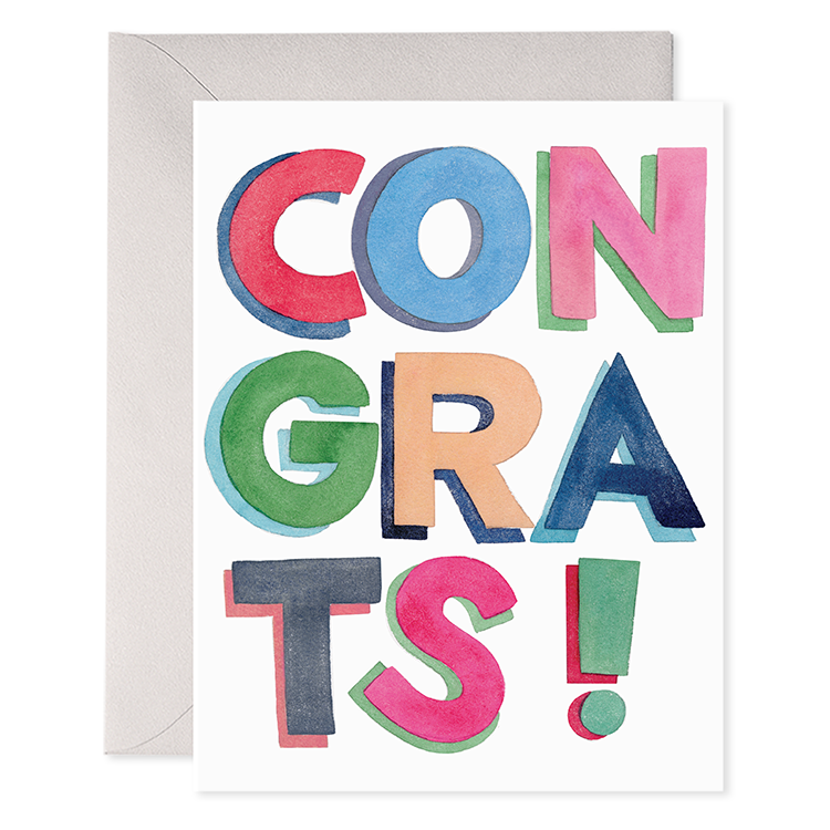 Colourful Congrats Card