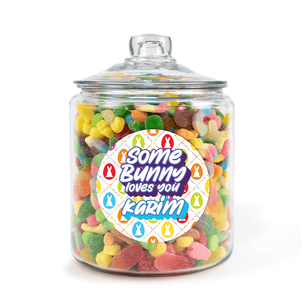 Personalized Candy Jar (3kg): Custom Message Gift