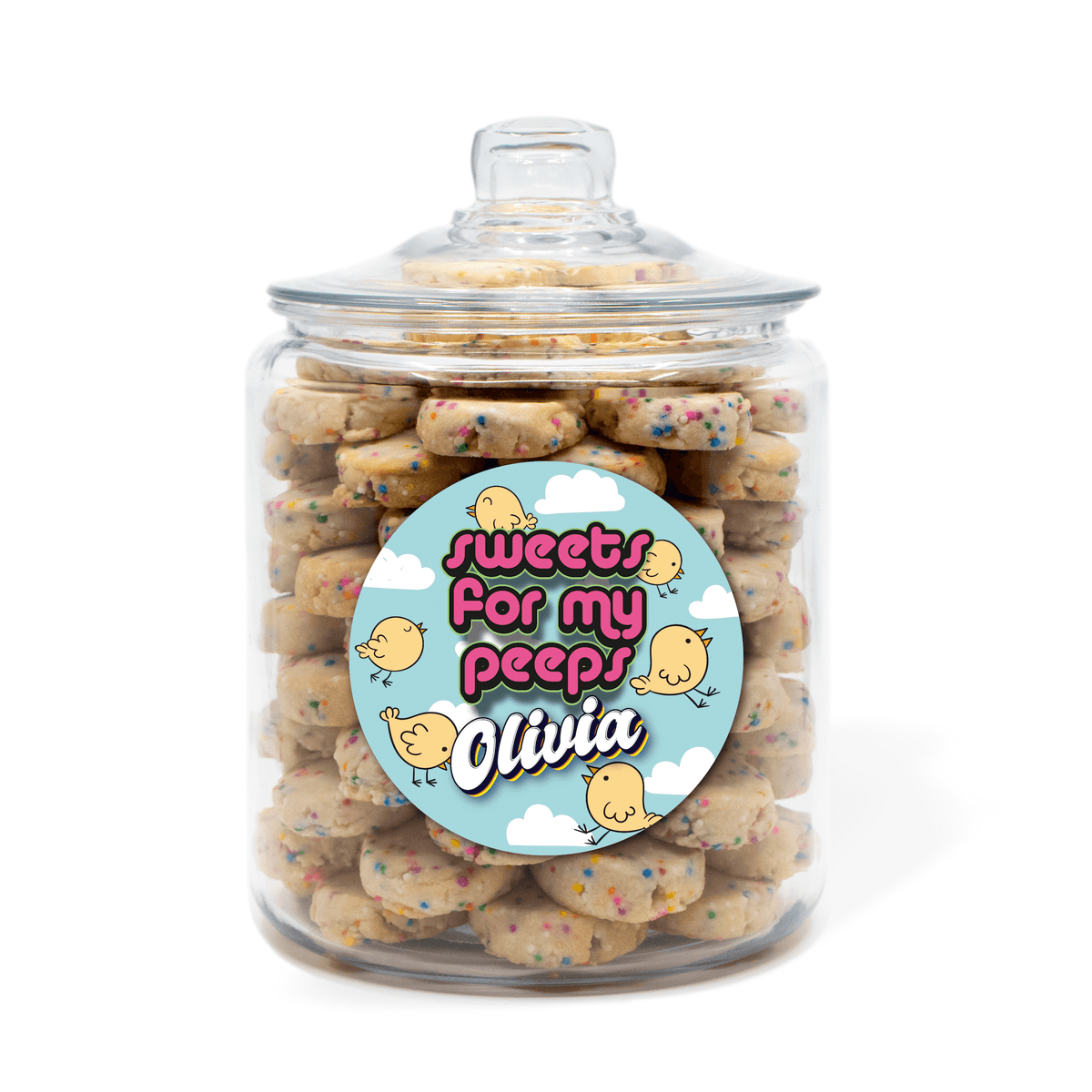 Personalized Shortbread Cookie Jar (100+): Elegant Nut-Free Gift
