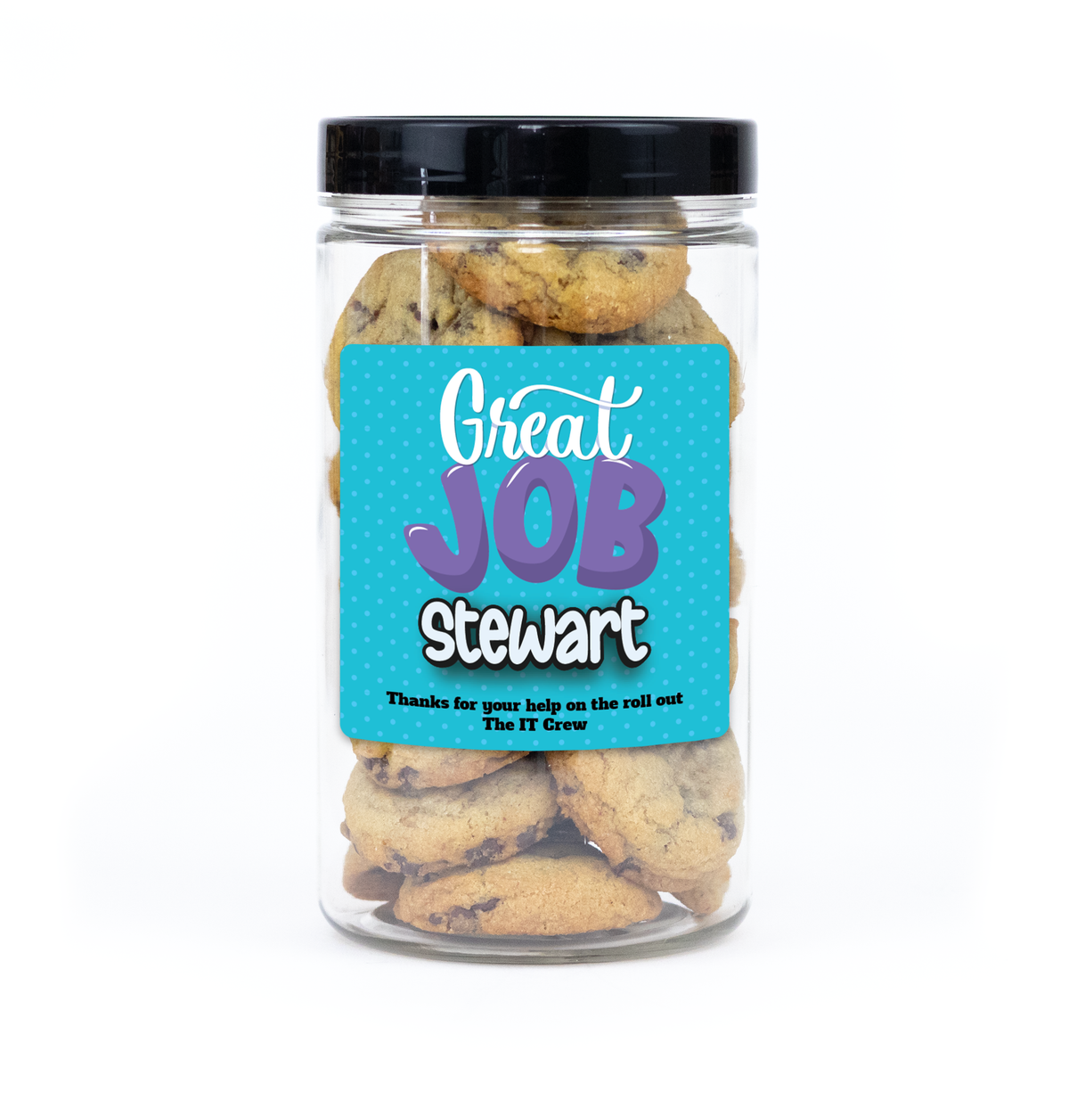 "You're Awesome" Cookie Jar (20 Mini): Personalized Gift