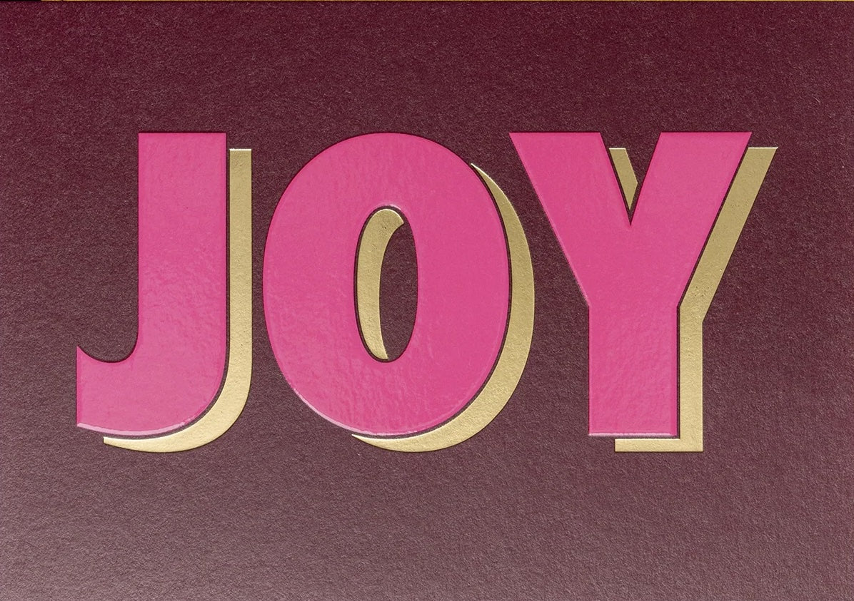Joy Metallic Card