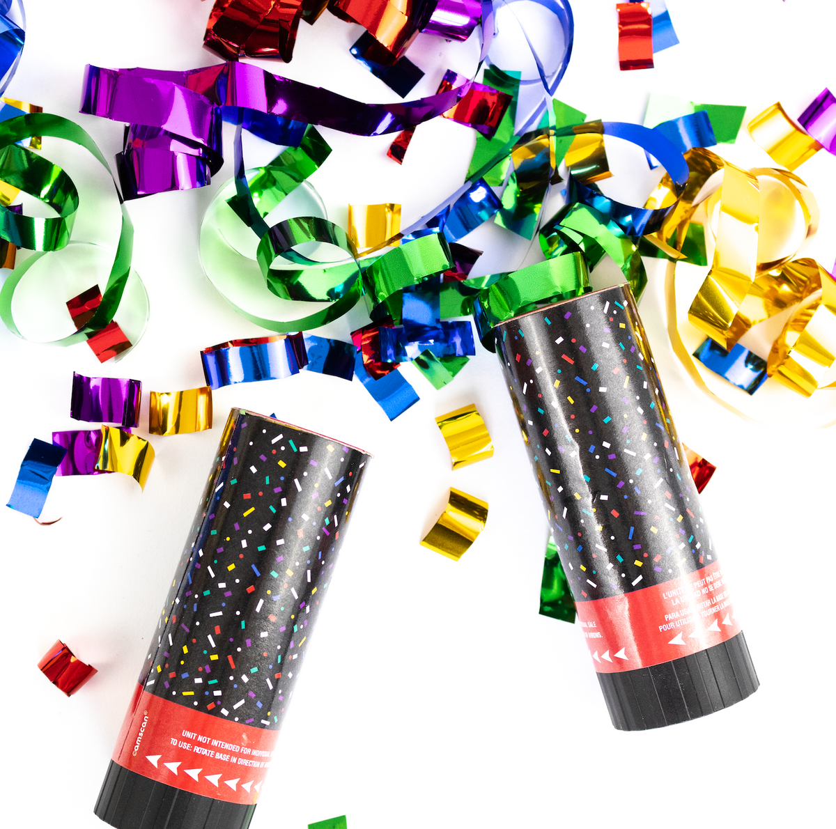 Confetti Poppers - Black