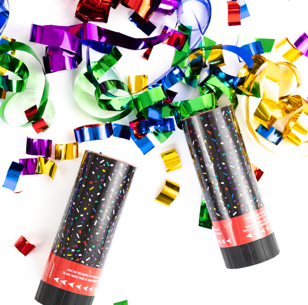 Confetti Poppers - Black - Sullivan & Bleeker Baking Co.