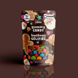 Santa, Gingerbread Men, & Reindeer package featuring a cheerful and fun assortment of festive holiday candy treats from a 100% peanut and tree nut free facility.