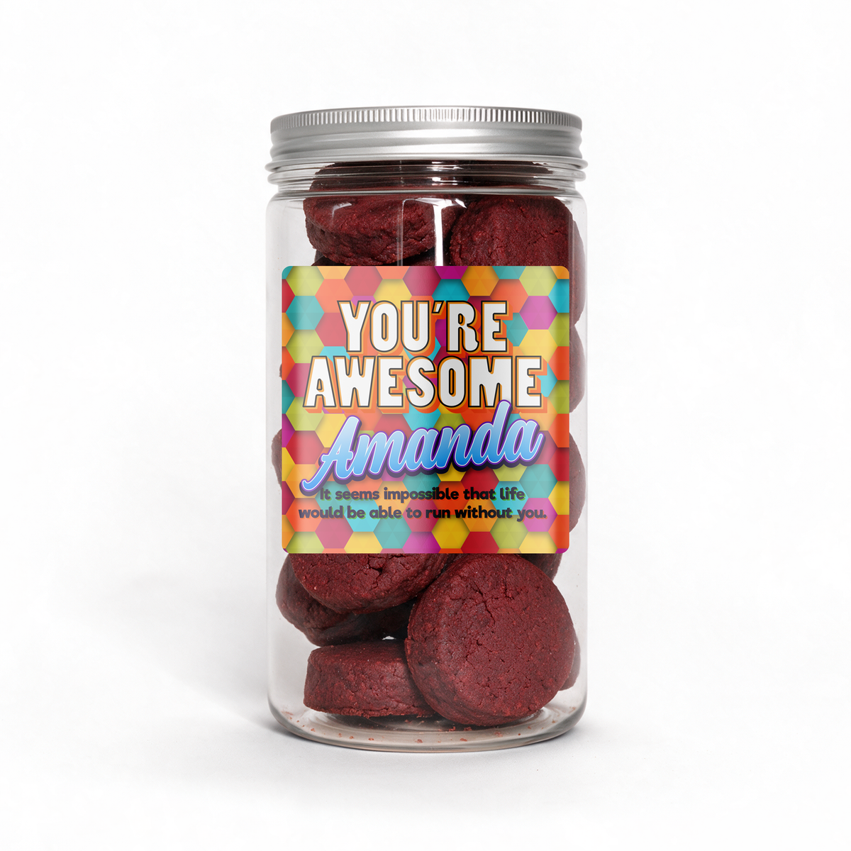 Personalized Shortbread Tub: Custom Nut-Free Gift