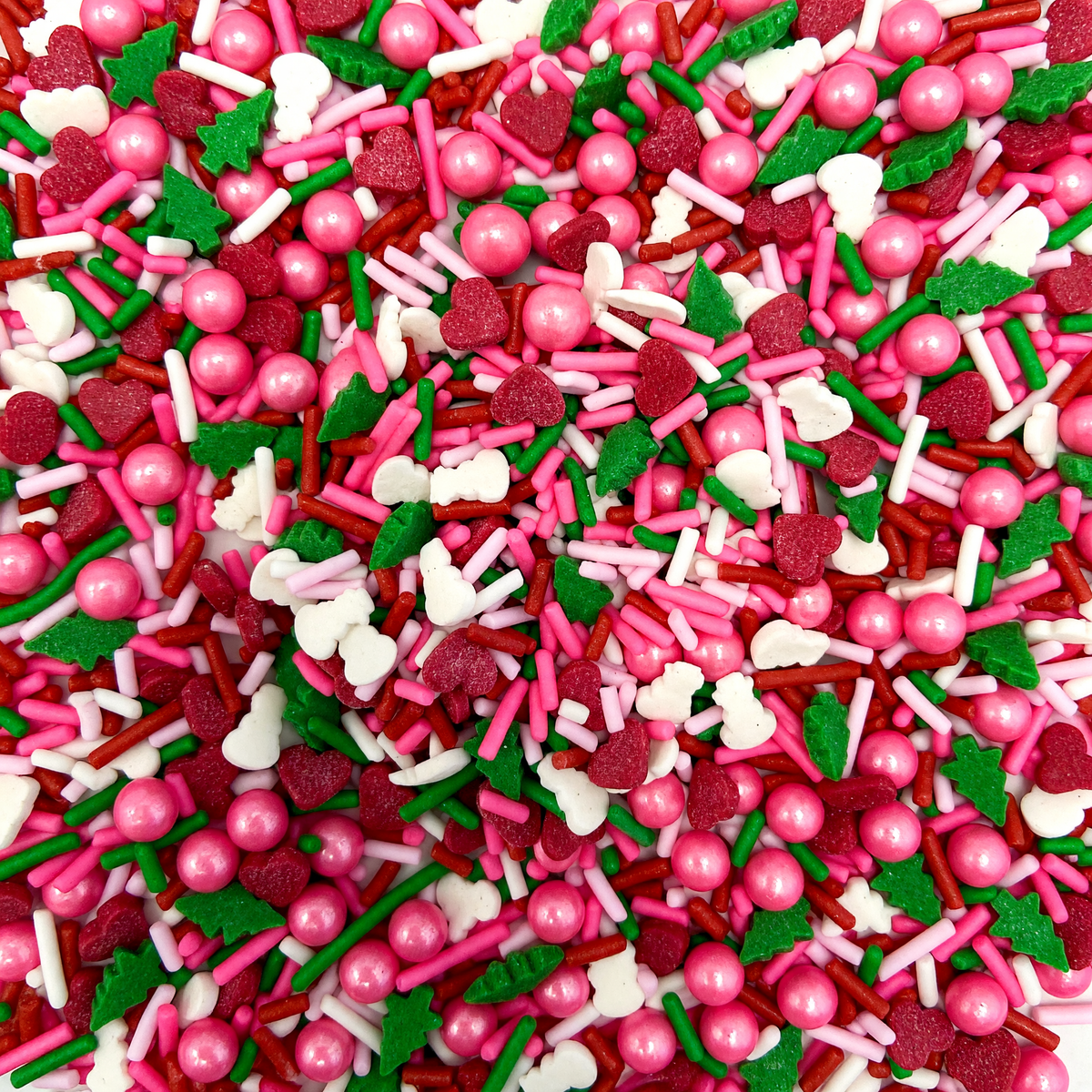 Pink Christmas Sprinkle Mix: Vibrant Holiday Decorating Sprinkles