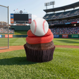 Sports Cupcake (Single): Custom Nut-Free Treat