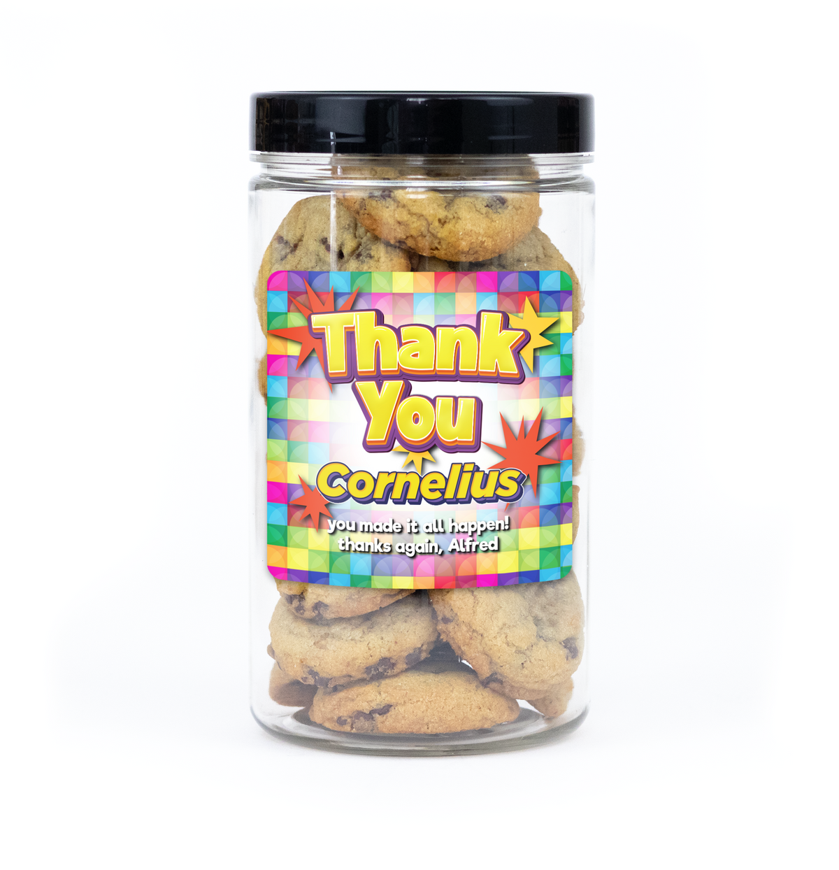 Personalized Cookie Jar - Thank You
