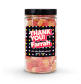 Personalized Candy Jar: Nut-Free Custom Message Gift