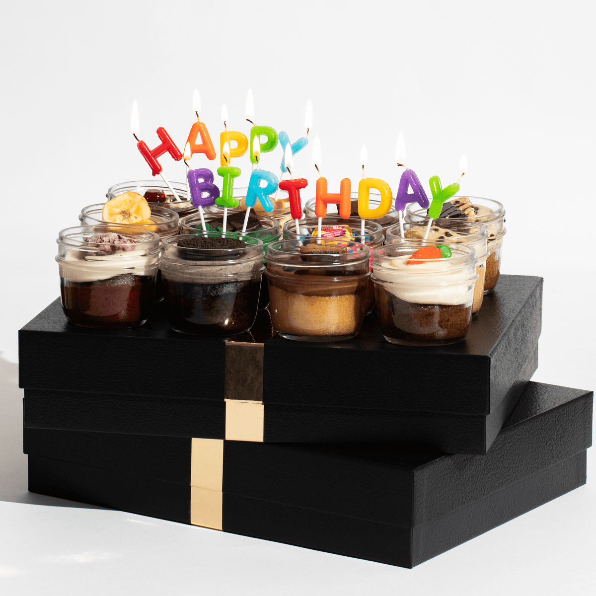 The Birthday Jarcake Dozen: Personalized Nut-Free Celebration Pack