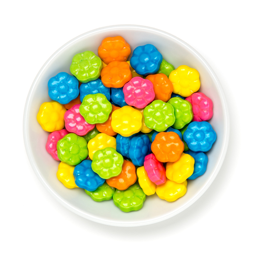 Crunchy Candy Flowers