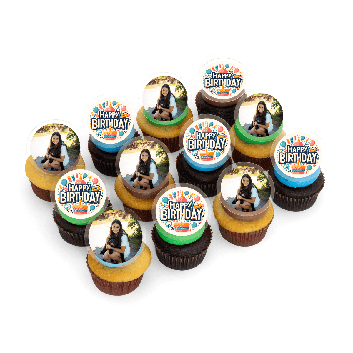 Custom Photo Cupcakes: Personalized Nut-Free Event Treat