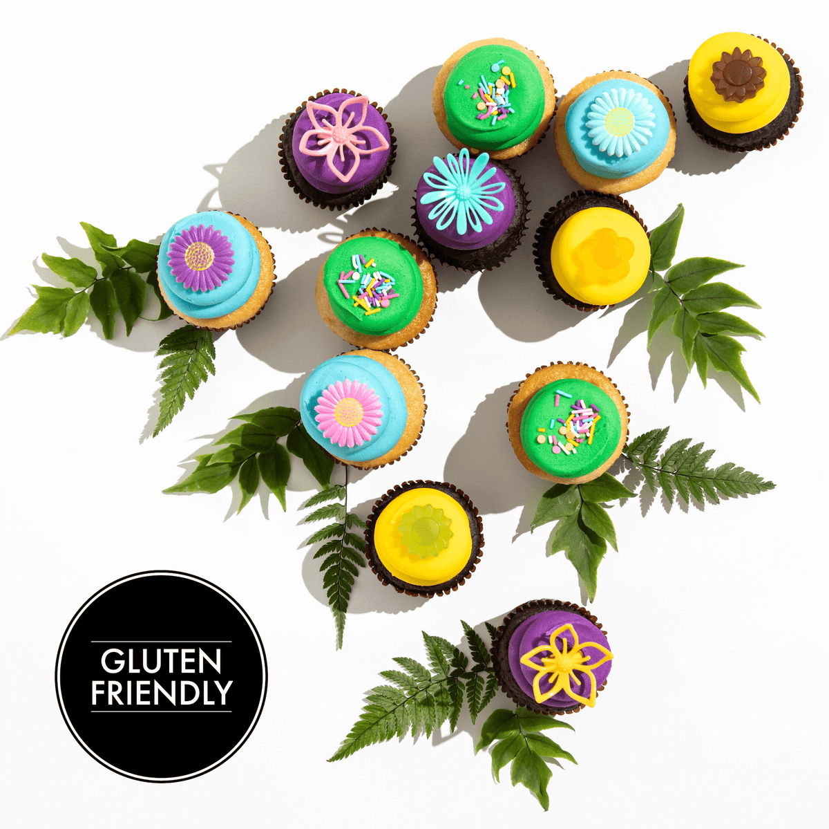 Gluten-Friendly Spring in Your Step Dozen: Nut-Free Cupcakes