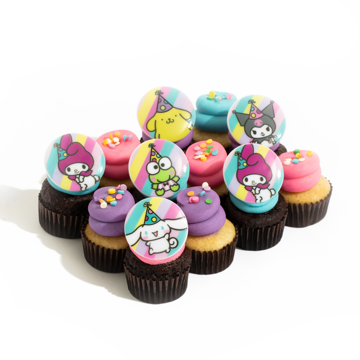 The Hello Kitty & Friends Dozen: Official Licensed Nut-Free Cupcakes