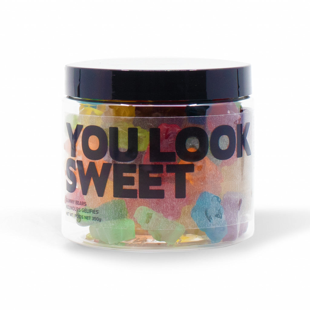 Custom Message Candy Tub: Nut-Free Recloseable Gift