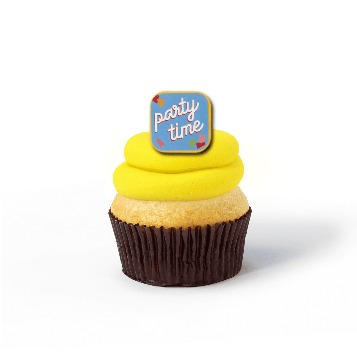 "Party Time" Single Cupcake: Nut-Free Individual Treat