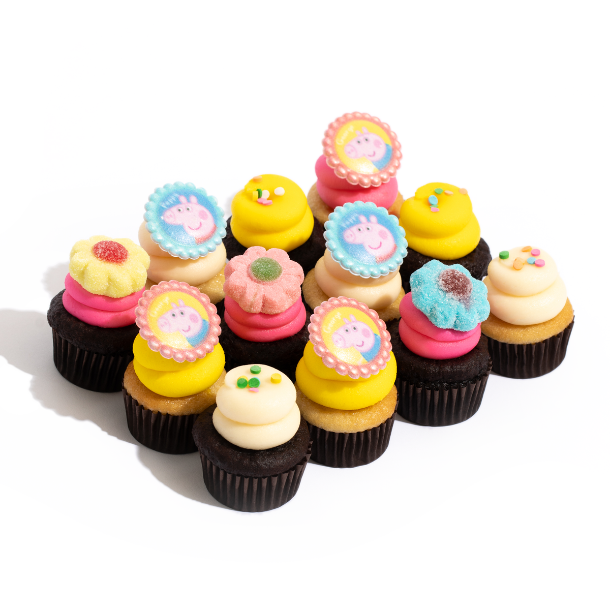 The Peppa Pig Dozen: Official Licensed Nut-Free Cupcakes