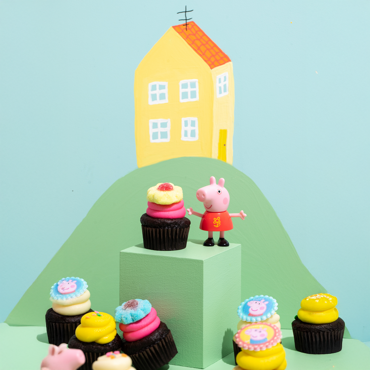 The Peppa Pig Dozen: Official Licensed Nut-Free Cupcakes