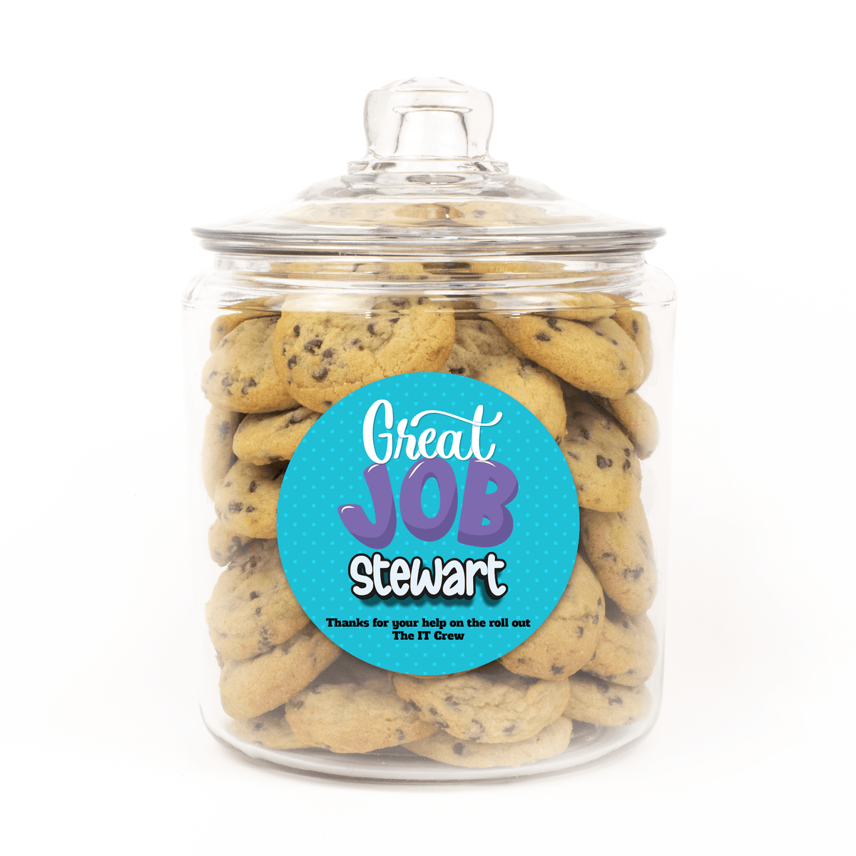 Personalized Gourmet Cookie Jar: Soft-Baked Custom Gift