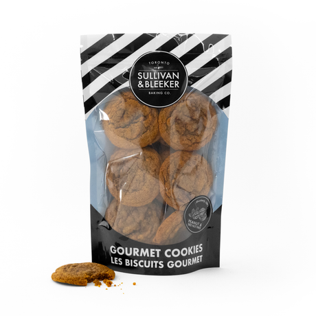 14 Mini soft-baked Pumpkin Spice nut-free cookies in a resealable zip-top bag, perfect for catering and parties in Toronto.
