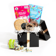 The Sweet Essentials Box, a gourmet gift set containing Jarcakes, individually wrapped cookies, and Boom Candy assortment, for delivery in Toronto.