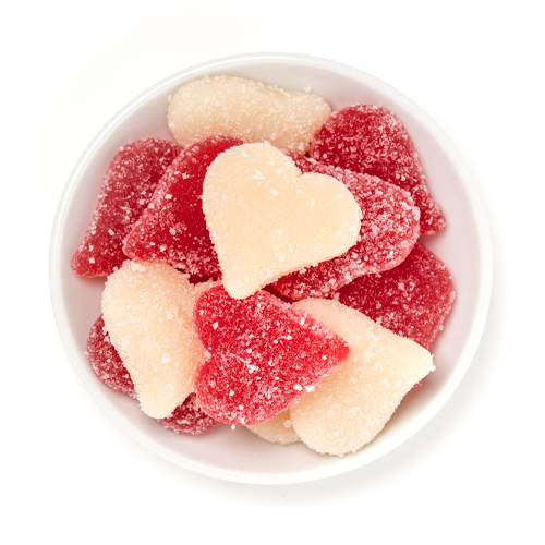 Red and White Hearts