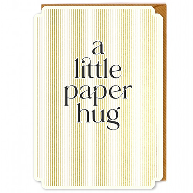 A Little Paper Hug Card