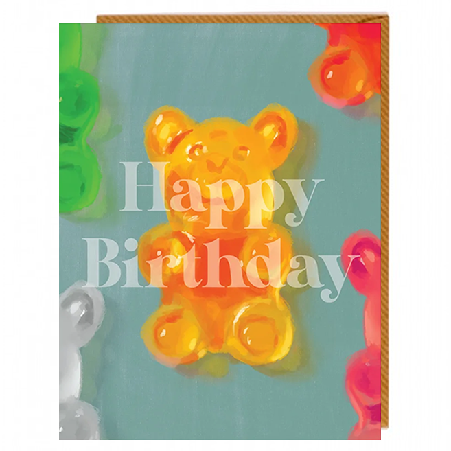Gummy Bear Birthday Card