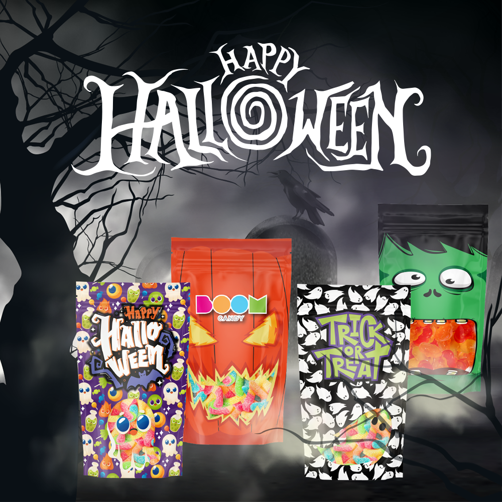 Spooky Halloween 4 Pack Candy Bag Collection
